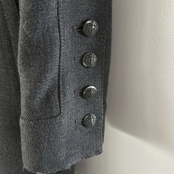 Zara gray wool knee length coat, size XS - Picture 3 of 8